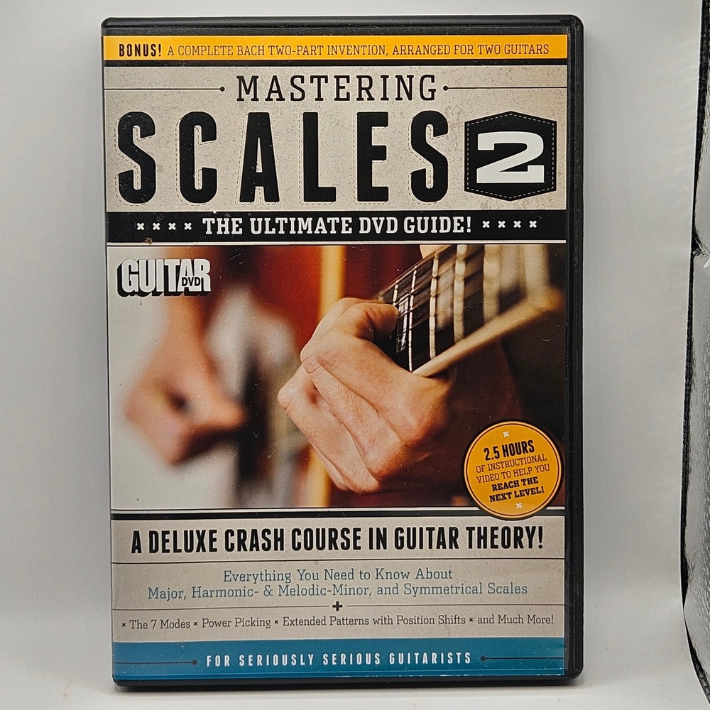 Guitar World Mastering Scales 2 DVD Jimmy Brown Theory Instructional‎ Guide 4242